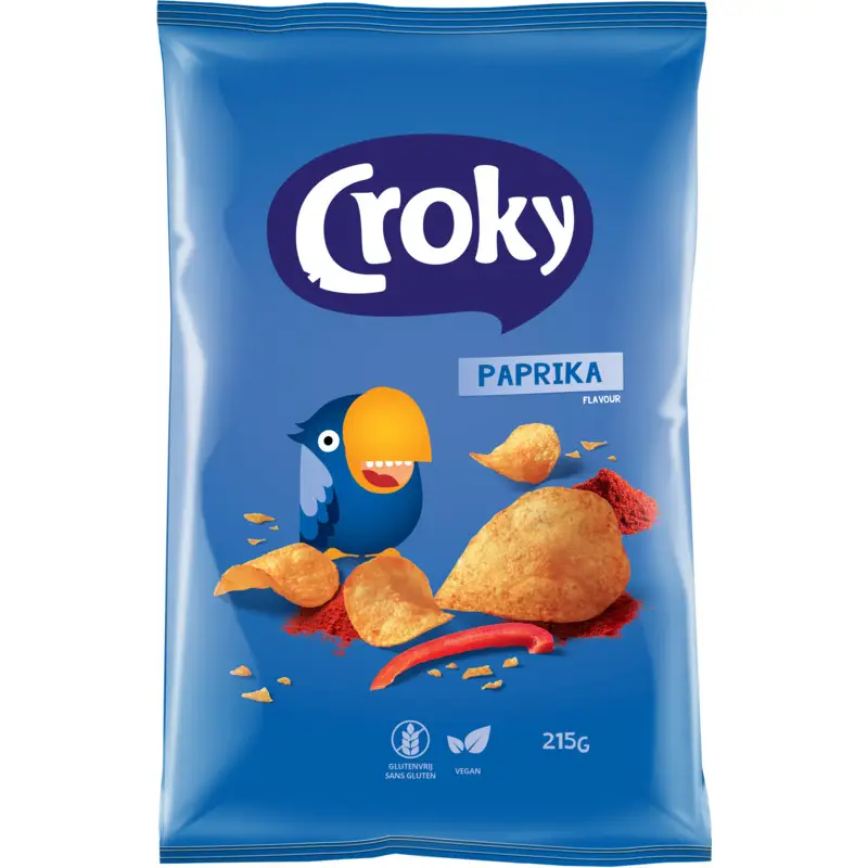 Batatas fritas Croky | Batatas fritas Croky com páprica | Croky | Croky | 7,5 onças no total