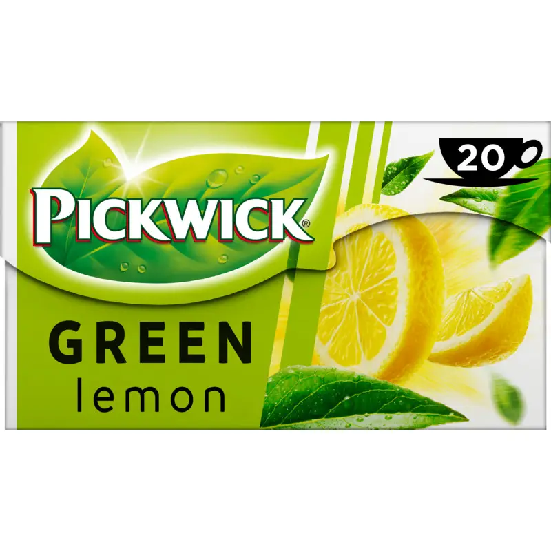 Chá Pickwick | Chá Verde Limão | Saquinhos de Chá Pickwick | Chá Holandês Pickwick | 0,7 onças no total