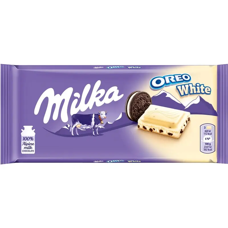 Chocolate Milka | Branco | Chocolate Milka | Barras de Chocolate Milka | 3,5 onças no total