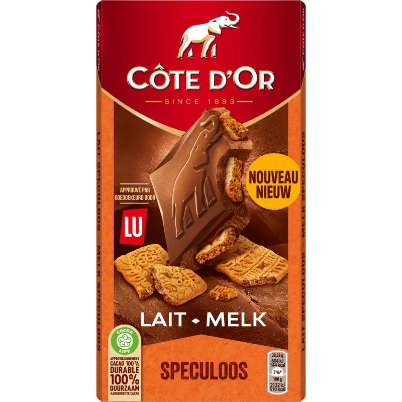 Chocolate Côte D'Or | Biscoitos de leite Côte D'Or | Chocolate belga | Chocolate Cote D’Or | 5,9 onças no total