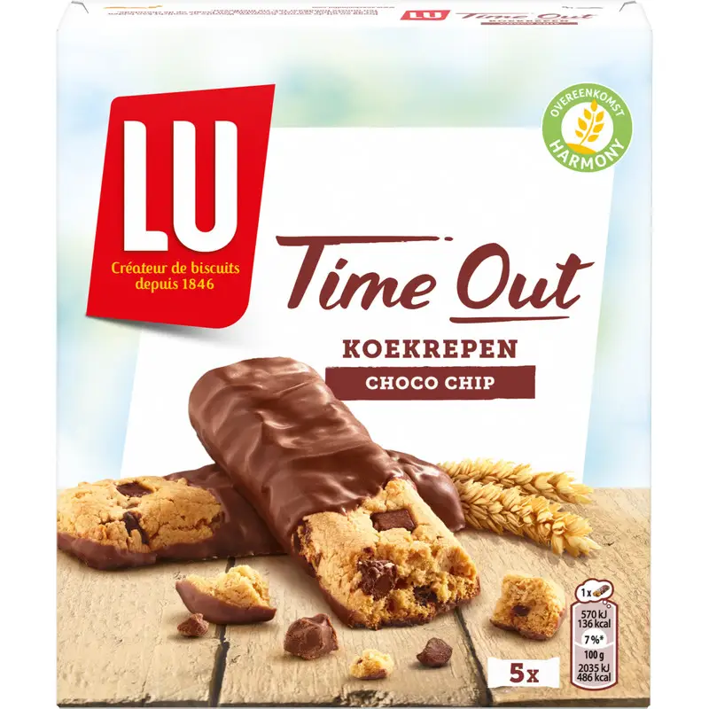 Biscuits LU | Barres de biscuits aux pépites de chocolat | Biscuits LU | Biscuits français | 4,9 onces au total