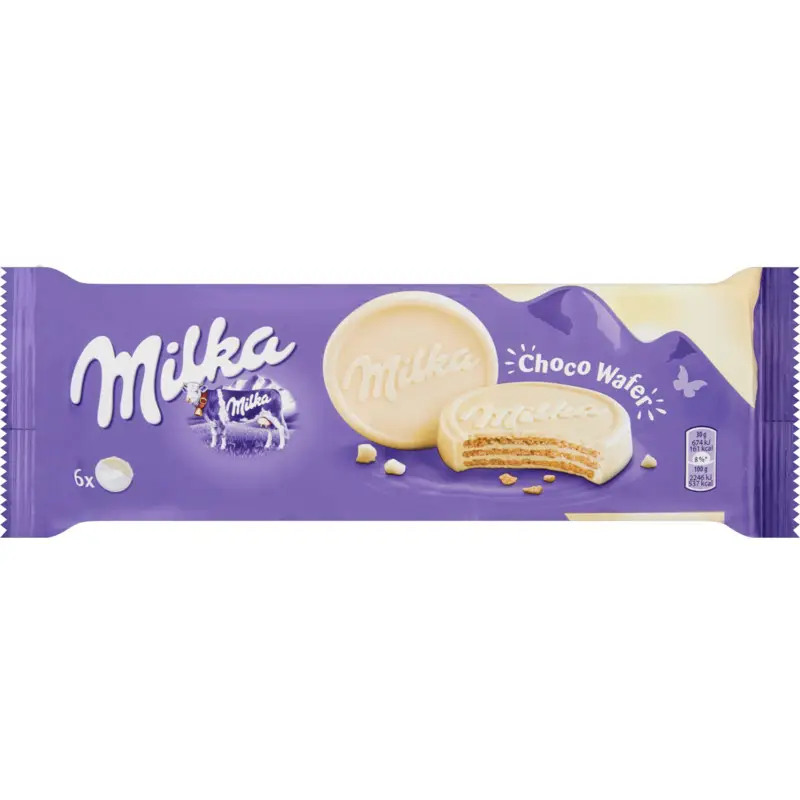 Biscuits Milka | Gaufrettes au chocolat blanc | Chocolat Milka | 6,3 oz