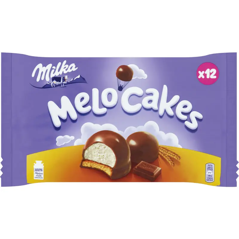 Biscuits Milka | Gâteaux au chocolat Melo | Chocolat Milka | Gaufrettes au chocolat Milka | 7 onces au total