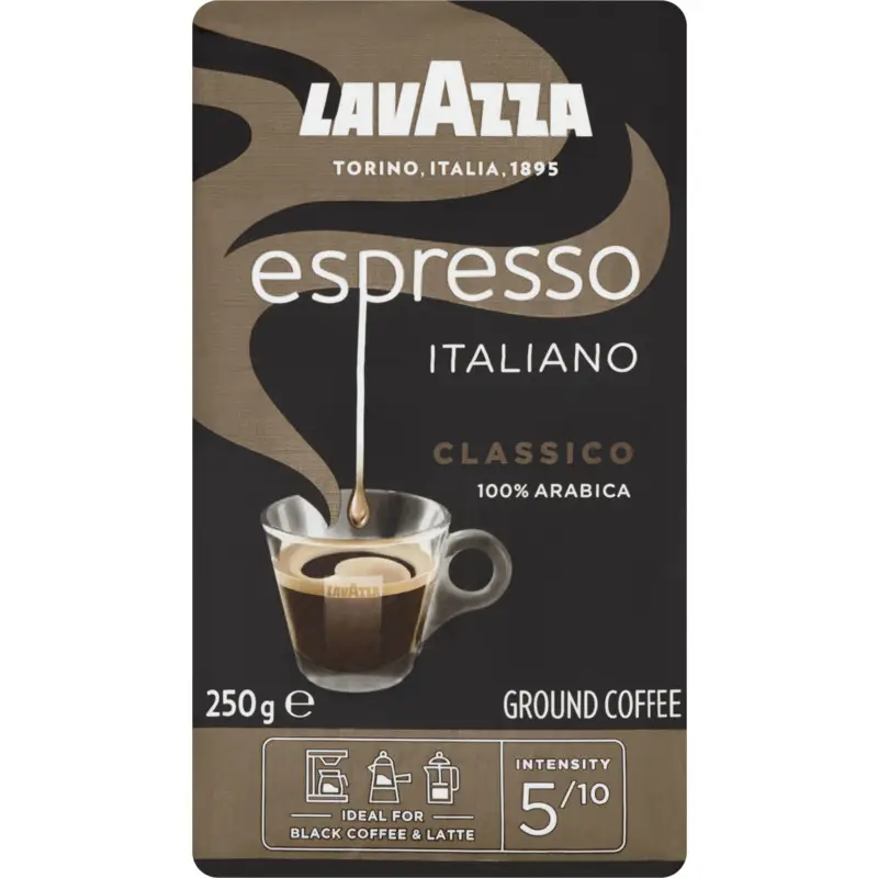 Lavazza Kaffee | Espresso Italiano Classico gemahlen | Lavazza Espresso | Kaffee Lavazza | Insgesamt 8,8 Unzen