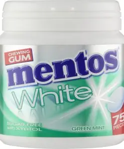 Chicle Mentos | Chicle Mentos White Green Mint | Chicle Mentos | Caramelos Mentos | 3,9 onzas en total