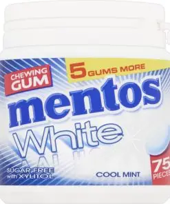 Chicle Mentos | Chicle Mentos White Cool Mint | Chicle Mentos | Caramelos Mentos | 3,9 onzas en total