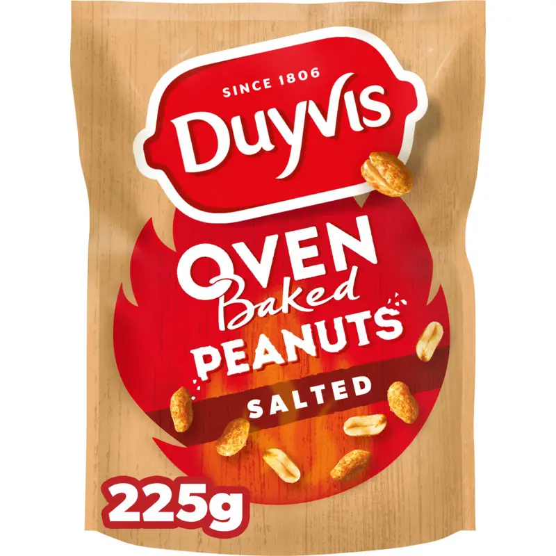 Duyvis Borrelnootjes | Amendoins assados no forno Original | Borrel Nootjes | Nozes Duyvis | 7,9 onças no total