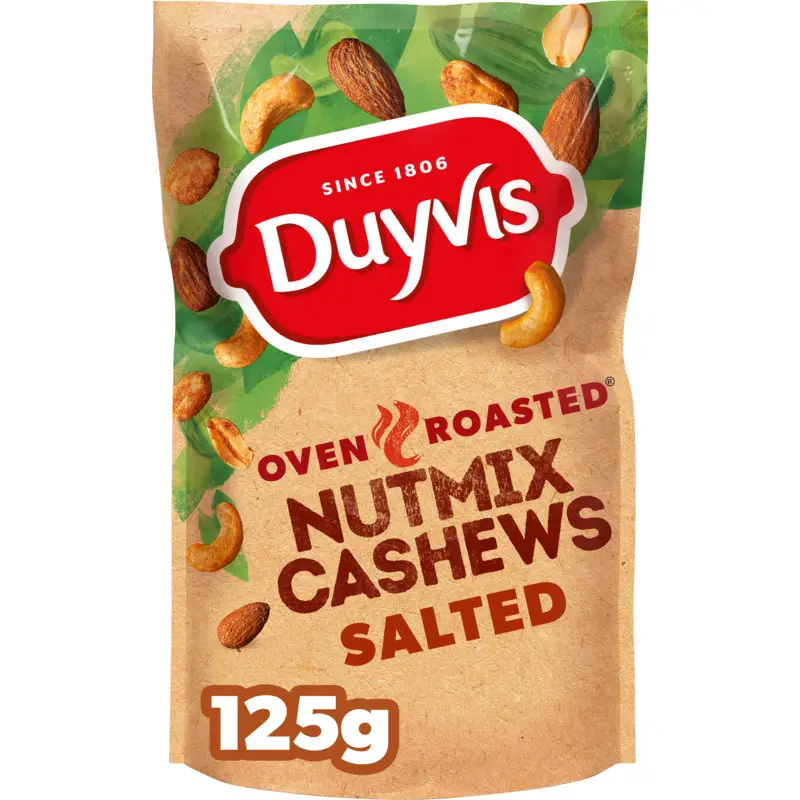 Duyvis Borrelnootjes | Mistura de nozes assadas no forno | Borrel Nootjes | Nozes Duyvis | 4,4 onças no total