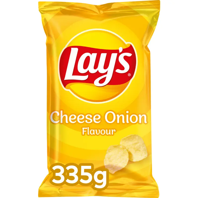 Batatas fritas Lay's | Queijo e cebola XXL | Batatas fritas americanas | Batatas fritas Lays | 11,8 onças no total