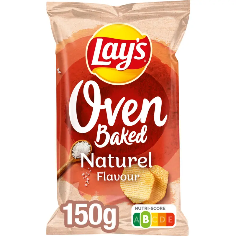 Batatas fritas Lay'S | Assadas no forno naturais | Batatas fritas americanas | Batatas fritas Lays | 5,2 onças no total