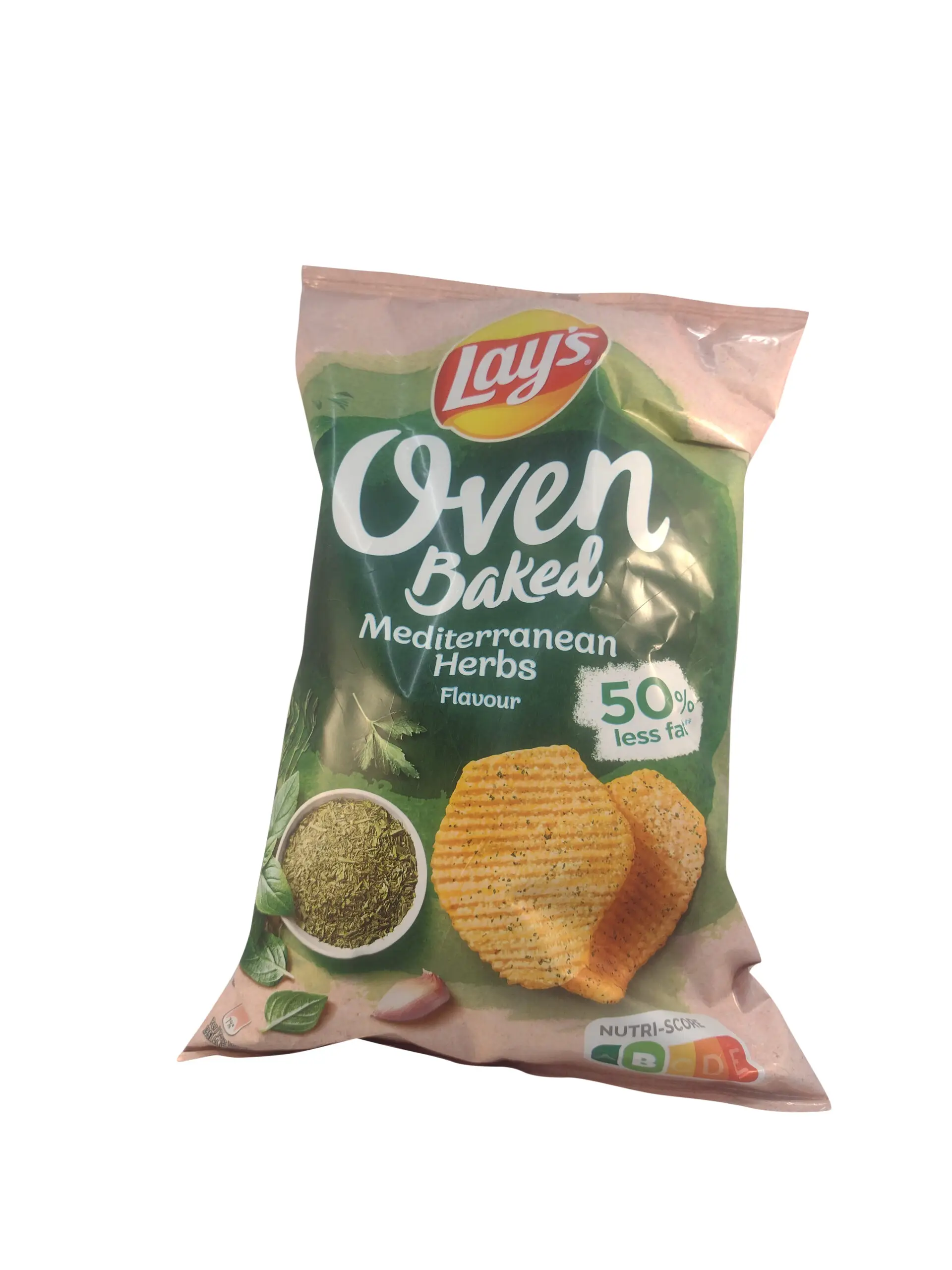 Batatas fritas Lay's | Ervas mediterrânicas assadas no forno | Batatas fritas americanas | Batatas fritas Lays | 5,2 onças no total