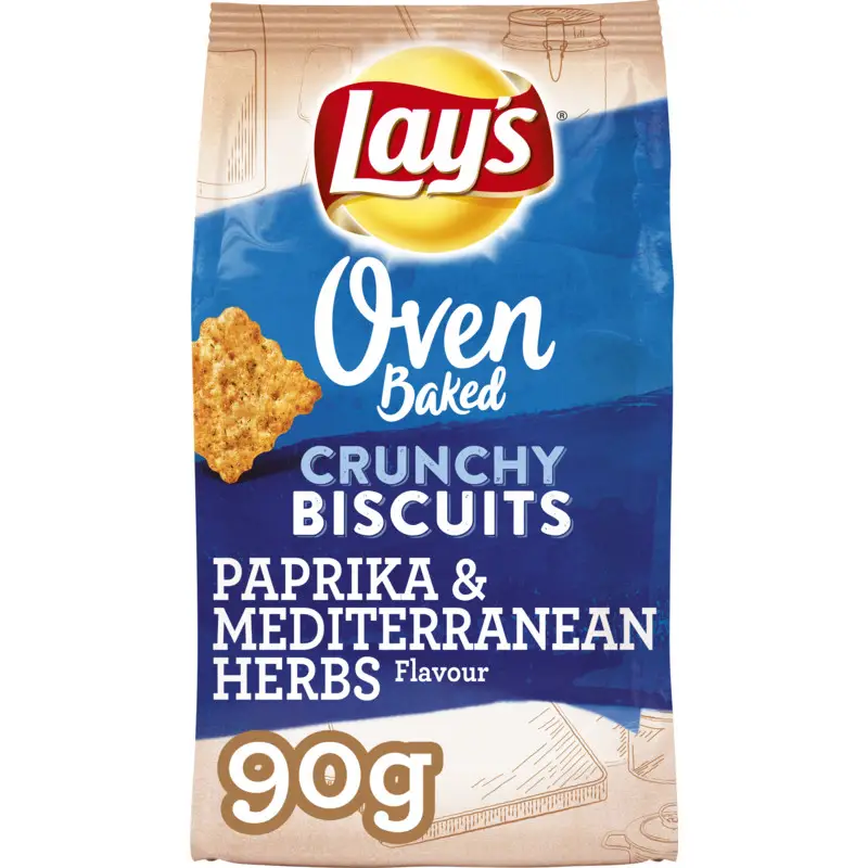 Lay'S Crisps | Oven Cookies Sweet Bell Pepper & Herbs | American Crisps | Lays Chips | Insgesamt 3,1 Unzen