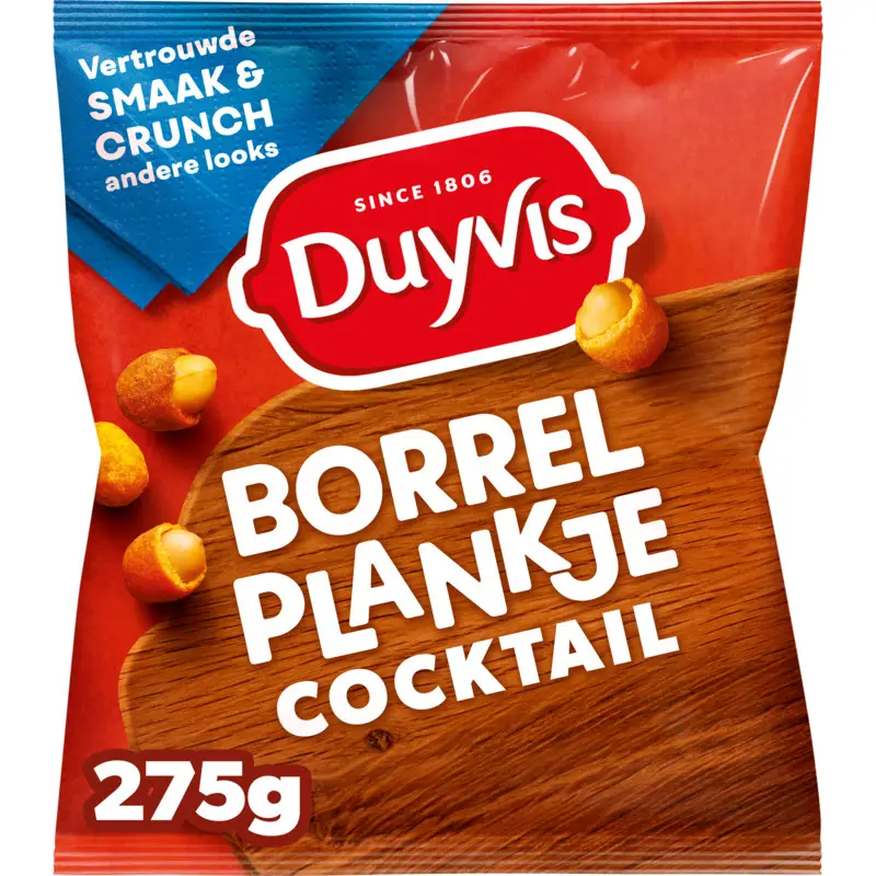 Duyvis Borrelnootjes | Nozes para cocktail | Borrel Nootjes | Nozes Duyvis | 9,7 onças no total