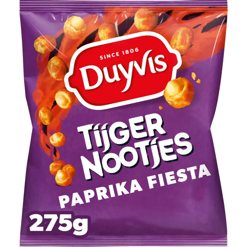 Duyvis Borrelnootjes | Tigernüsse Bell Bell Pepper Fiesta | Borrel Nootjes | Duyvis Nüsse | 9,7 Unzen insgesamt