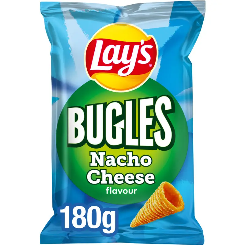 Batatas fritas Lay's | Bugles Nacho Cheese | Batatas fritas americanas | Batatas fritas Lays | 6,3 onças no total