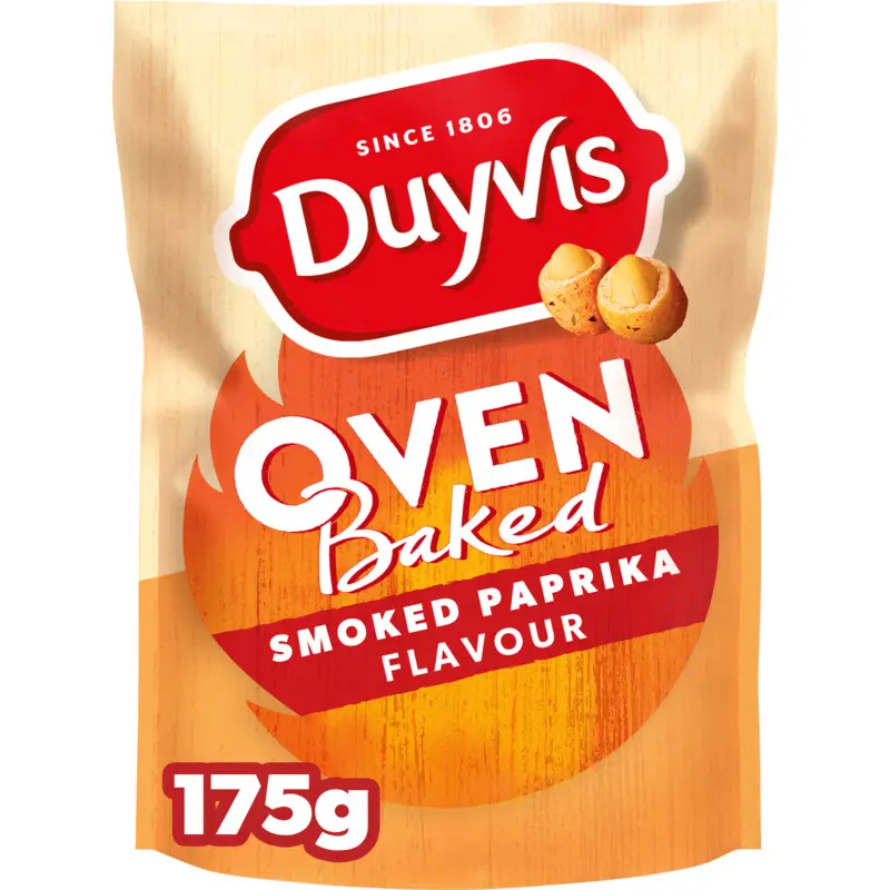 Duyvis Borrelnootjes | Oven Baked Smoked Paprika | Borrel Nootjes | Duyvis Nuts | 6.1 Ounce Total