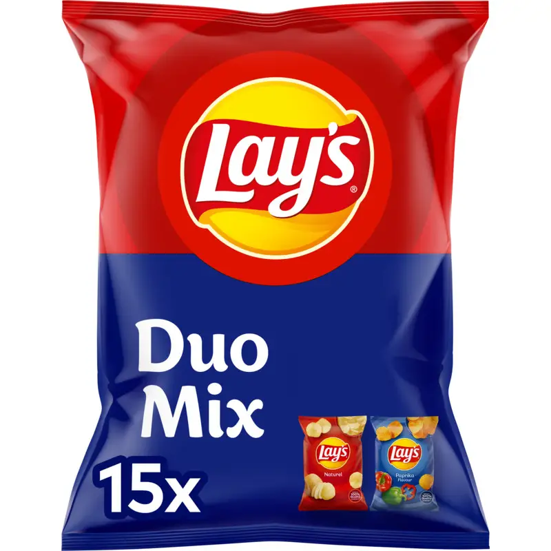 Batatas fritas Lay'S | Duo Mix | Batatas fritas americanas | Batatas fritas Lays | 14,5 onças no total