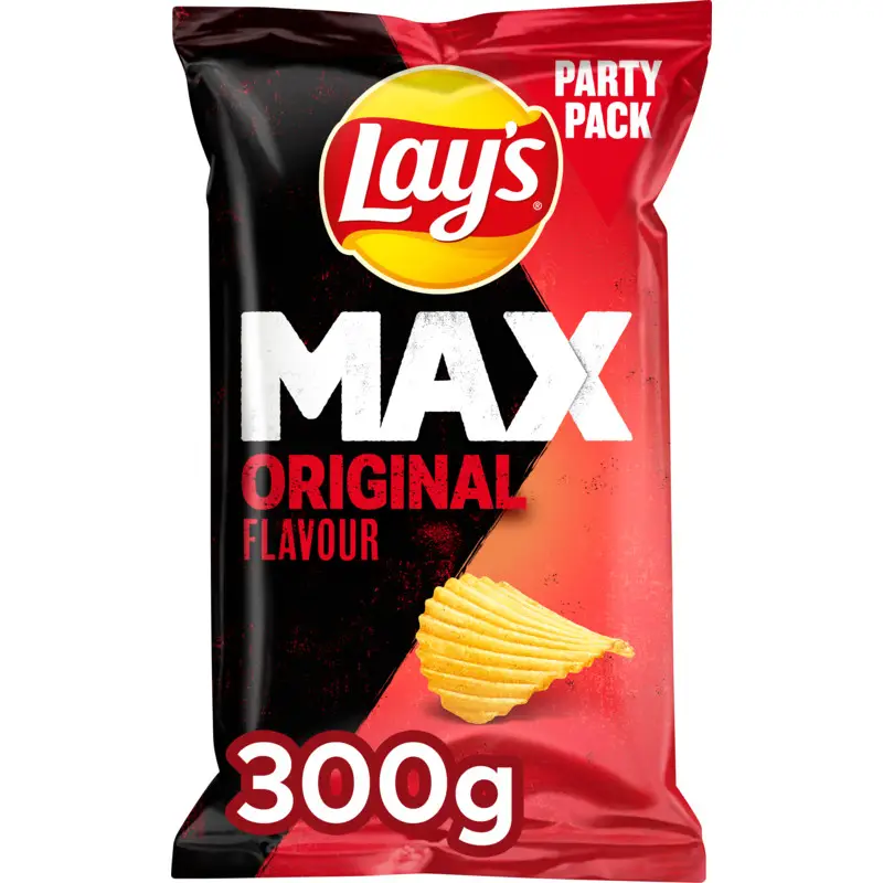 Batatas fritas Lay's | Superchips Plain Party Pack | Batatas fritas americanas | Batatas fritas Lays | 10,5 onças no total