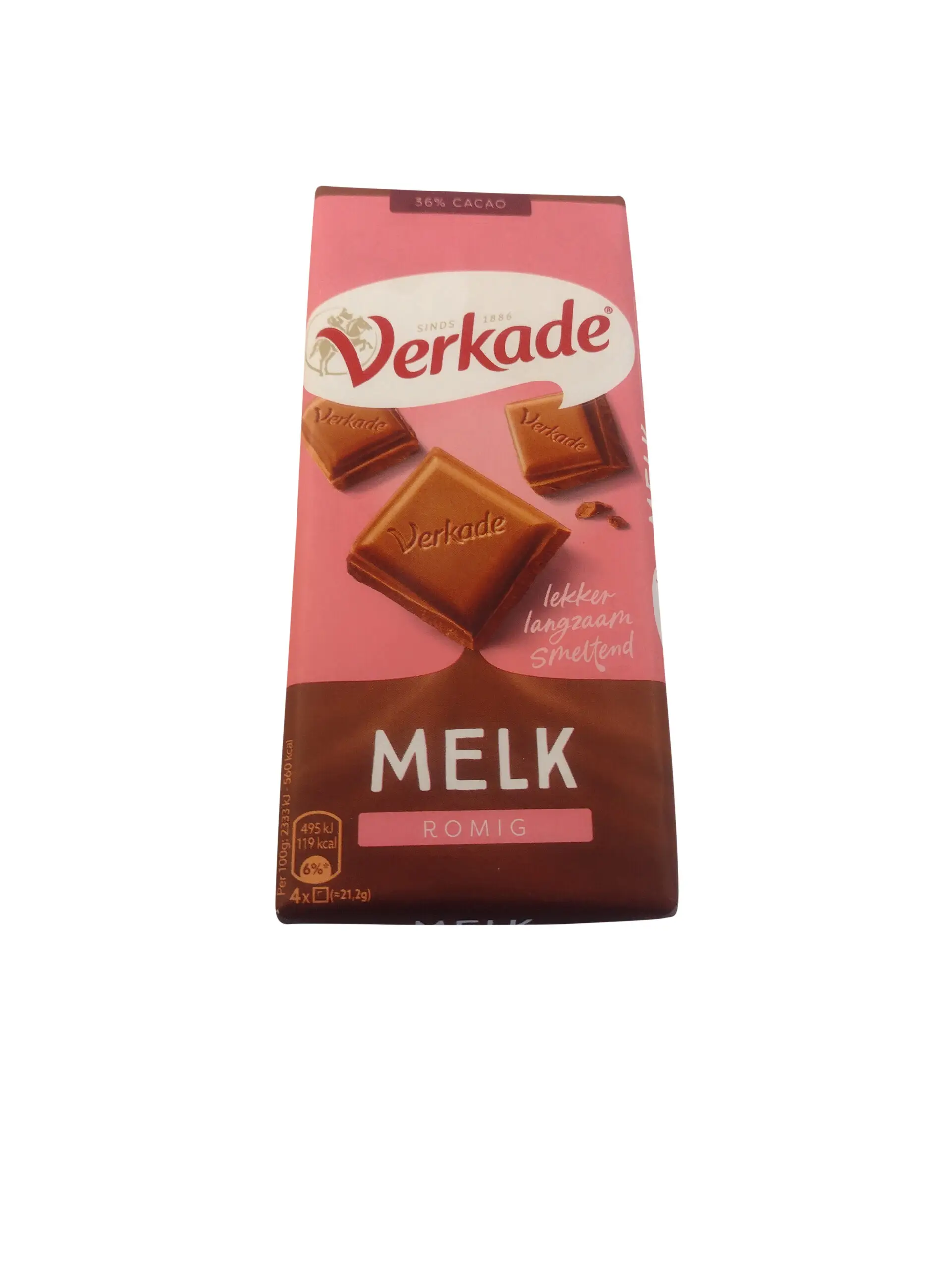 Barre chocolatée Verkade | Barre chocolat au lait. | Chocolat hollandais | Chocolat hollandais Verkade | 3,9 onces au total