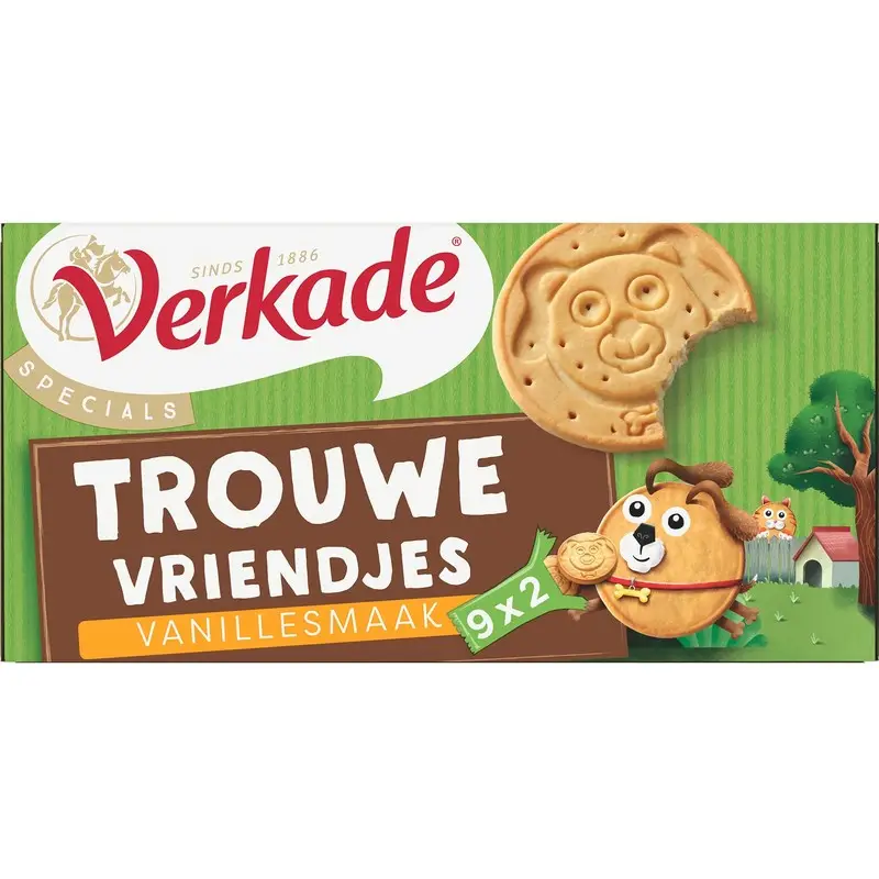 Verkade Cookies | Faithful Friends | Verkade Biscuits | Dutch Cookies | 6.1 Ounce Total