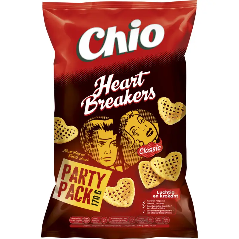 Chio Chips | Heartbreakers Classic Party Pack | Chio Crisps | Deutsche Chips | Insgesamt 5,9 Unzen