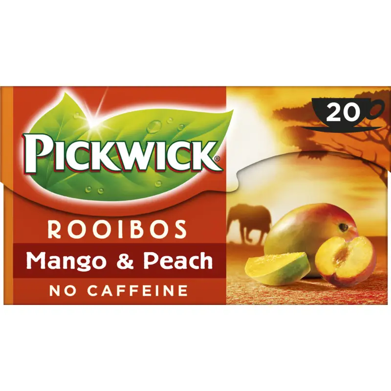 Pickwick Tee | Mango & Pfirsich Rooibos Tee | Pickwick Teebeutel | Pickwick Dutch Tea | 0,7 Unzen insgesamt