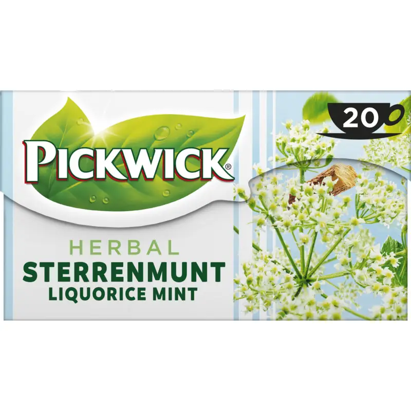 Chá Pickwick | Chá de ervas Starmint | Saquinhos de chá Pickwick | Chá holandês Pickwick | 0,7 onças no total
