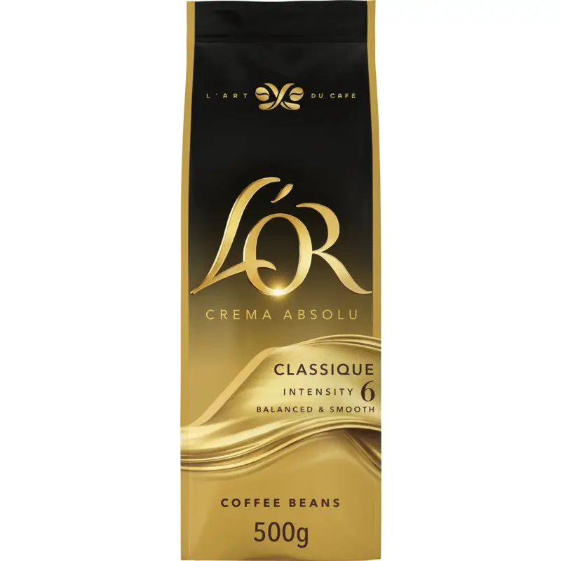 L'OR Coffee Beans | Crema Classique Coffee Beans | L'OR Espresso | L'OR Coffee | 17.6 Ounce Total