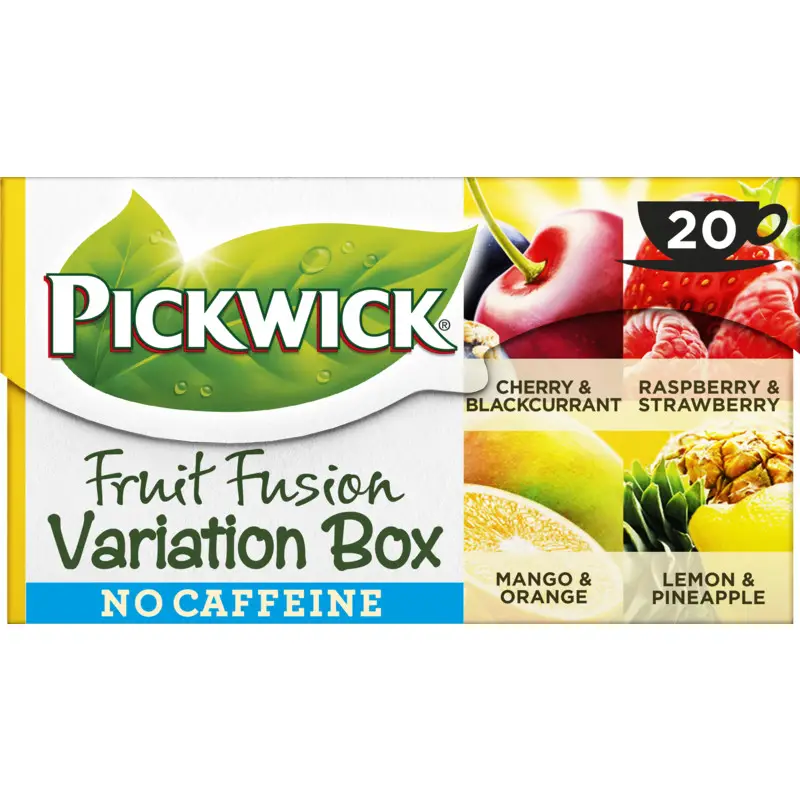 Chá Pickwick | Caixa Variada de Chás de Frutas | Saquinhos de Chá Pickwick | Chá Holandês Pickwick | 0,7 onças no total