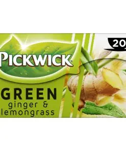 Pickwick Tee | Grüner Tee Ingwer & Zitronengras | Pickwick Teebeutel | Pickwick Dutch Tea | Insgesamt 1 Unze