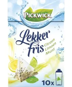 Pickwick-Tee | Köstliche frische Zitrone-Limette-Minze | Pickwick-Teebeutel | Pickwick-Tee aus den Niederlanden | Insgesamt 0,3 Unzen