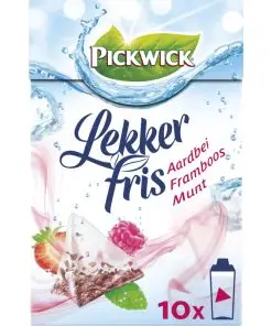Pickwick-Tee | Köstlicher frischer Erdbeer-Himbeer-Minze-Tee | Pickwick-Teebeutel | Pickwick-Tee aus den Niederlanden | 0,3 Unzen insgesamt