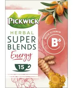 Pickwick Tea | Kräuter-Supermischungen Energy Kräutertee | Pickwick Teebeutel | Pickwick Dutch Tea | Insgesamt 0,5 Unzen