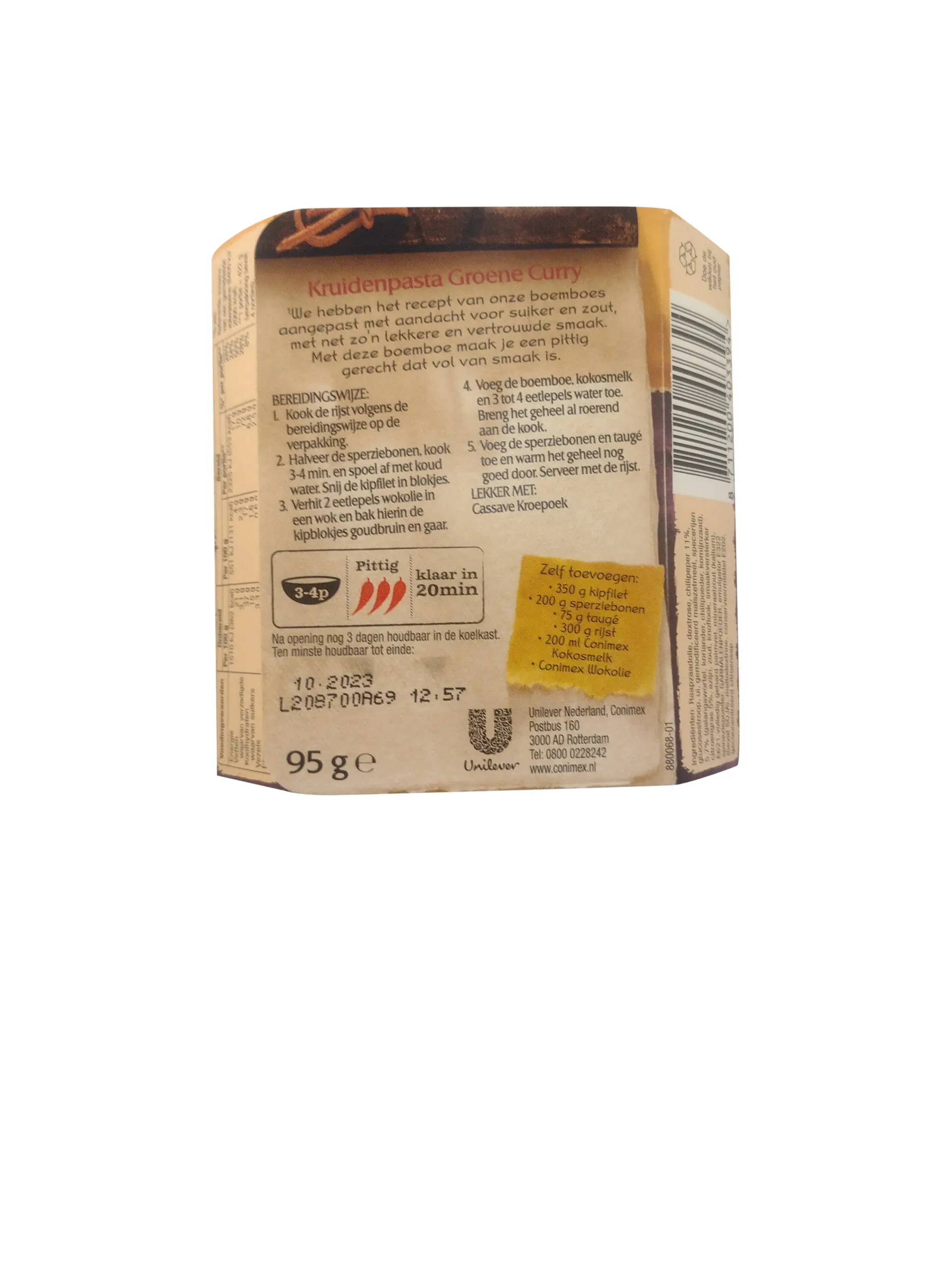 Conimex | Boemboe Grünes Curry | Indonesische Gewürzmischung | Conimex-Saucen | Insgesamt 3,3 Unzen – Bild 2