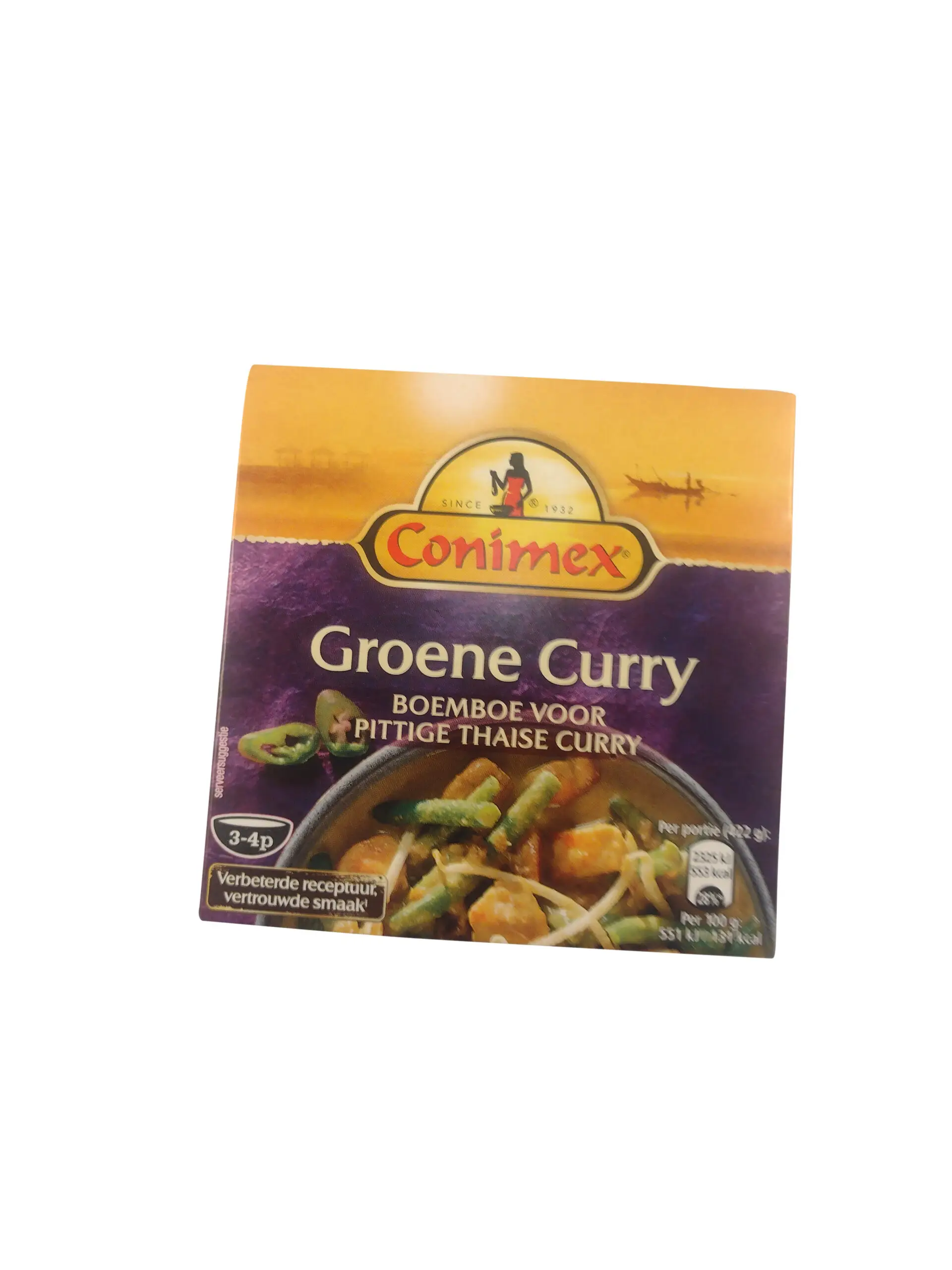 Conimex | Boemboe Grünes Curry | Indonesische Gewürzmischung | Conimex-Saucen | Insgesamt 3,3 Unzen