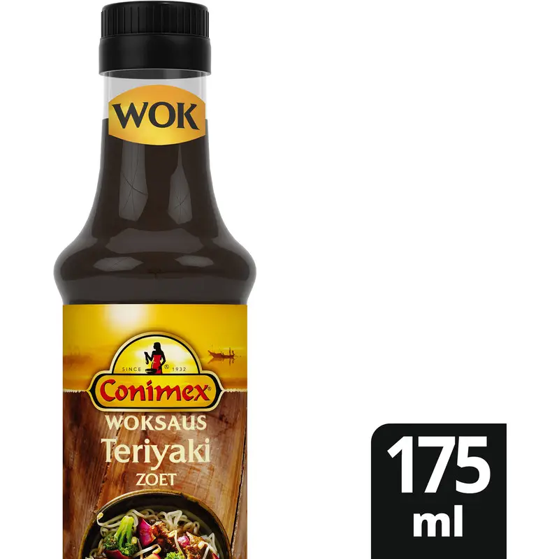 Conimex | Molho para Wok Teriyaki | Mistura de Especiarias Indonésias | Molhos Conimex | 6,1 onças no total
