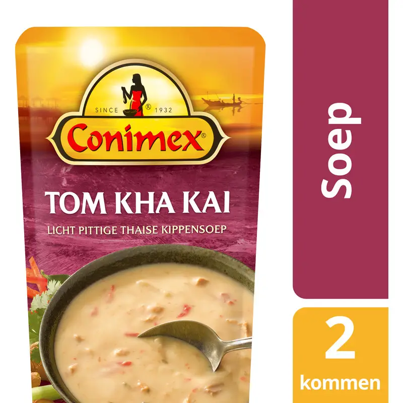 Conimex | Suppe Tom Kha Kai | Indonesische Gewürzmischung | Conimex-Saucen | Insgesamt 20,1 Unzen