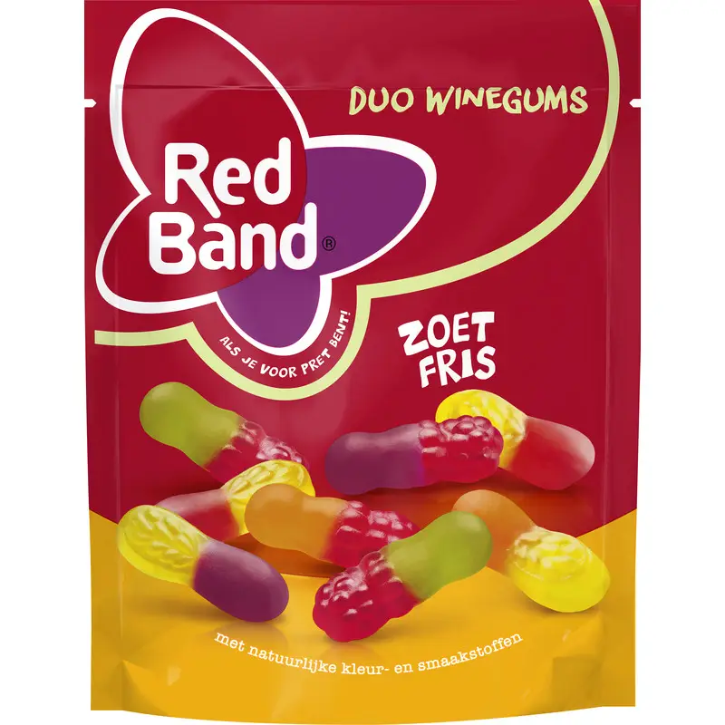 Doces Red Band | Red Band Duo Winegums Sweet Fresh | Doces Red Band | Doces alemães | 7,5 onças no total