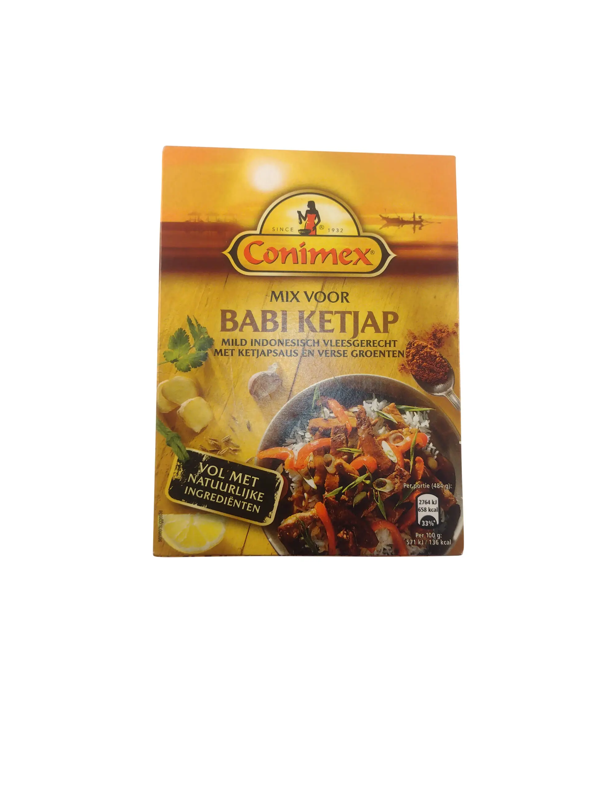 Conimex | Mix Babi Ketjap | Mezcla de especias indonesias | Salsas Conimex | 3,2 onzas en total