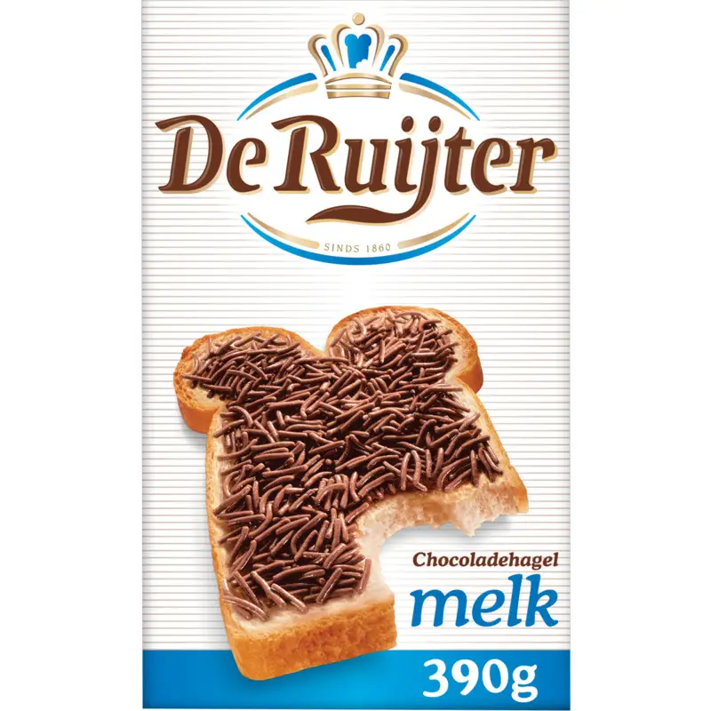 Hagelslag De Ruijter | Granulado de Chocolate Leite | De Ruijter | Granulado de Chocolate Holandês | 385 g no total