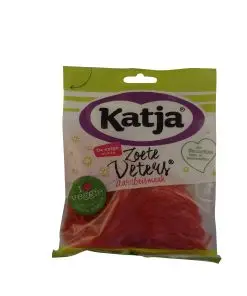 Bonbons Katjes | Katja Sweet Laces Strawberry | Bonbons gélifiés Katjes | Bonbons Katja | 4,4 onces au total