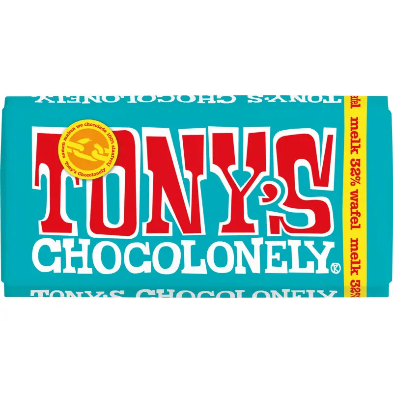 Tony'S Chocolonely | Pennywaffle de leite | Barras de chocolate Tonys Chocolonely | Chocolate Tonys | 6,3 onças no total