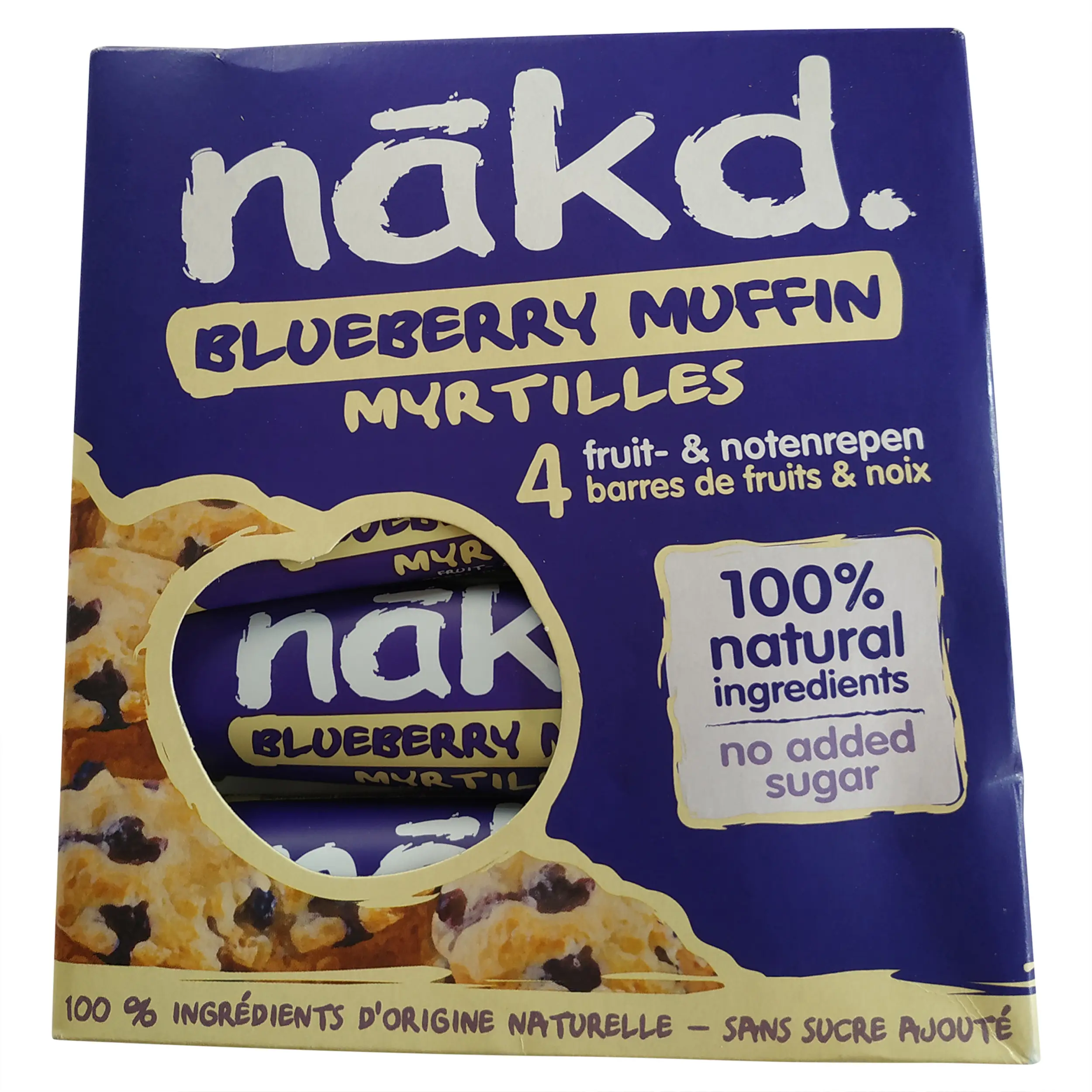 Nakd Blueberry Muffin | Nakd Bar | All Natrual Nakd Bar for a Healthy Living | Nakd Bars | 4.93 Ounce Total Weight
