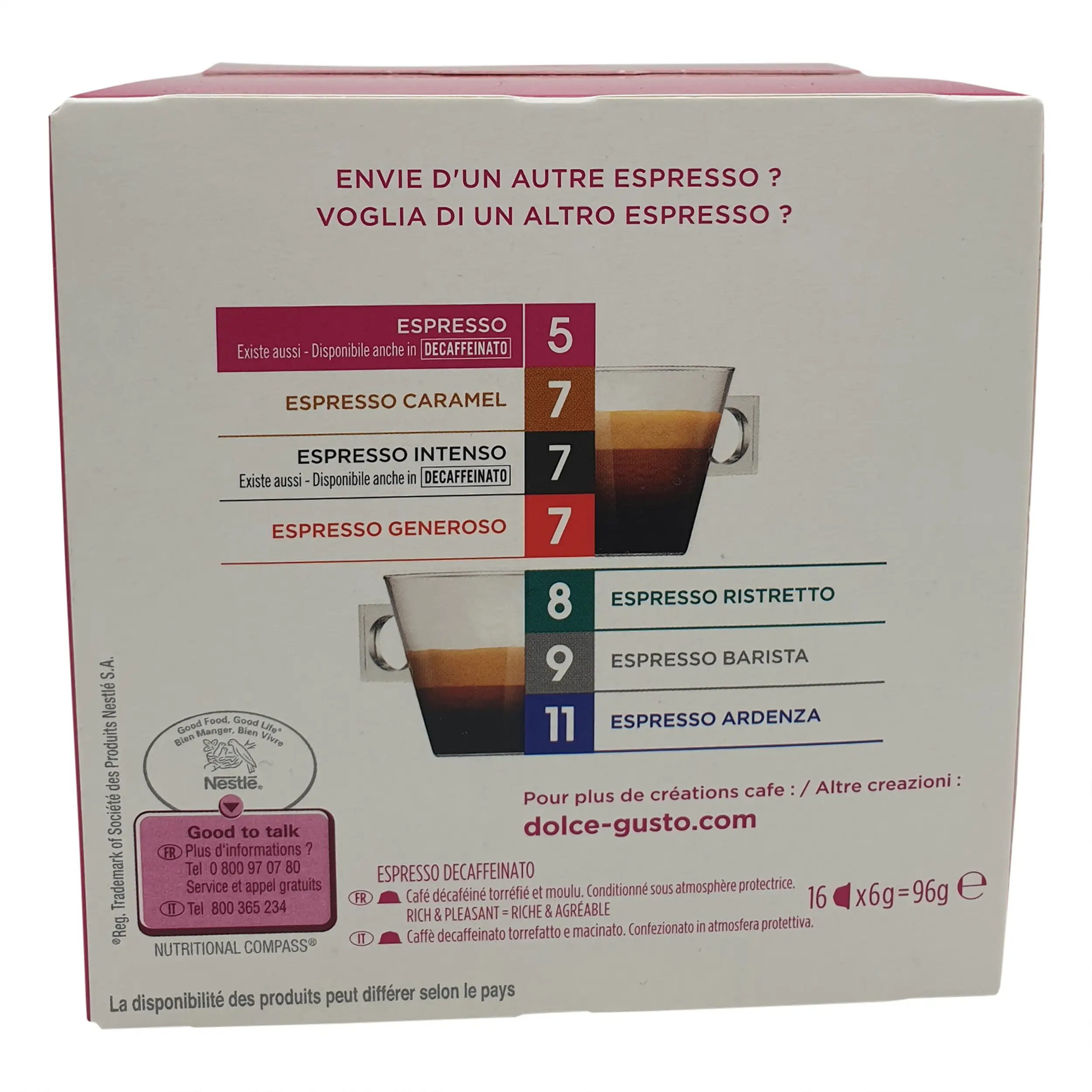 Nescafe Decaf | Decaf | Nescafe Dolce Gusto Espresso Decaf (Capsules) | Nescafe Dolce Gusto Capsules | 3.38 Ounce Total Weight - Image 6