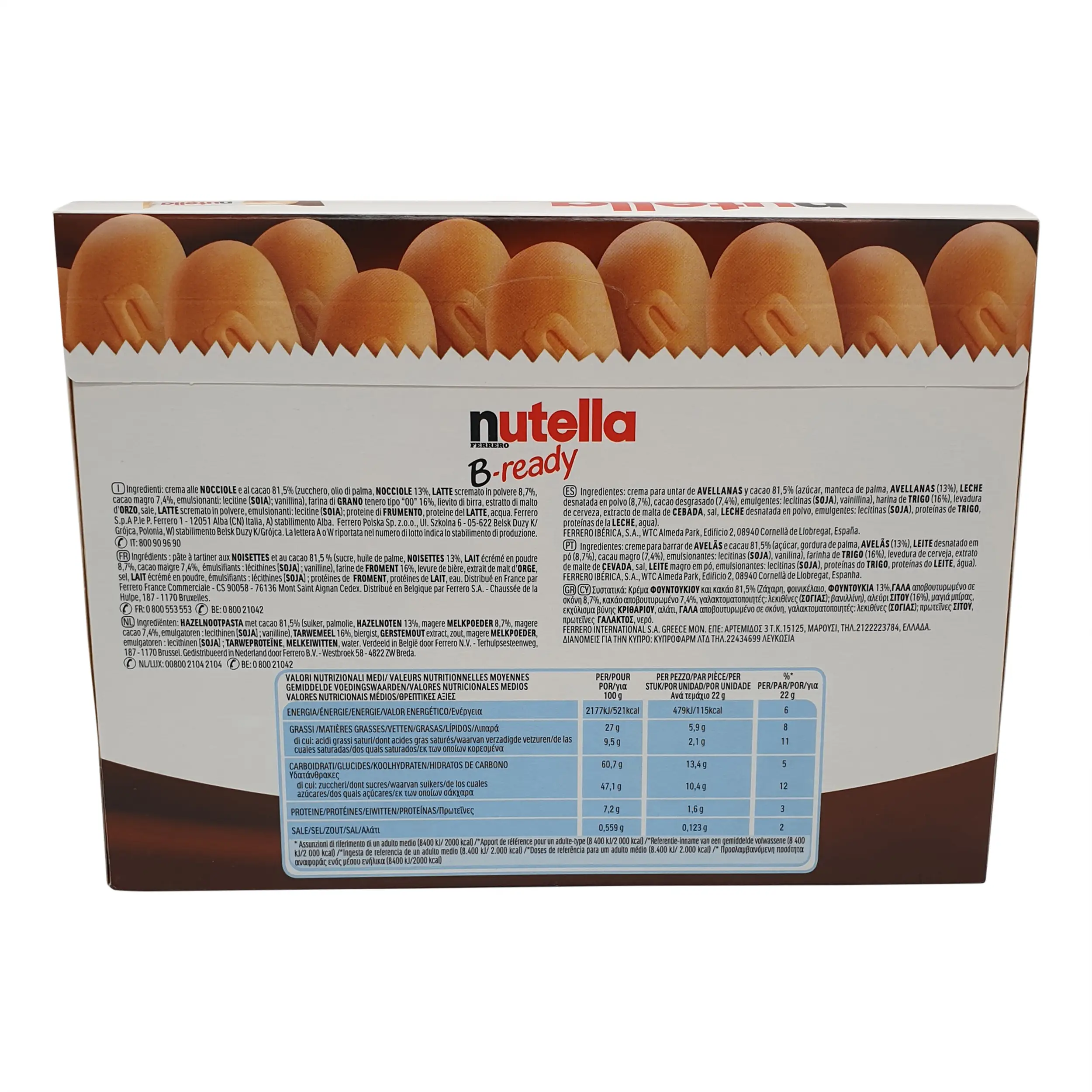Nutella B-Ready | Nutella Biscuits | Nutella B-Ready 10X22G | Nutella Be Ready | 7.76 Ounce Total Weight - Image 4
