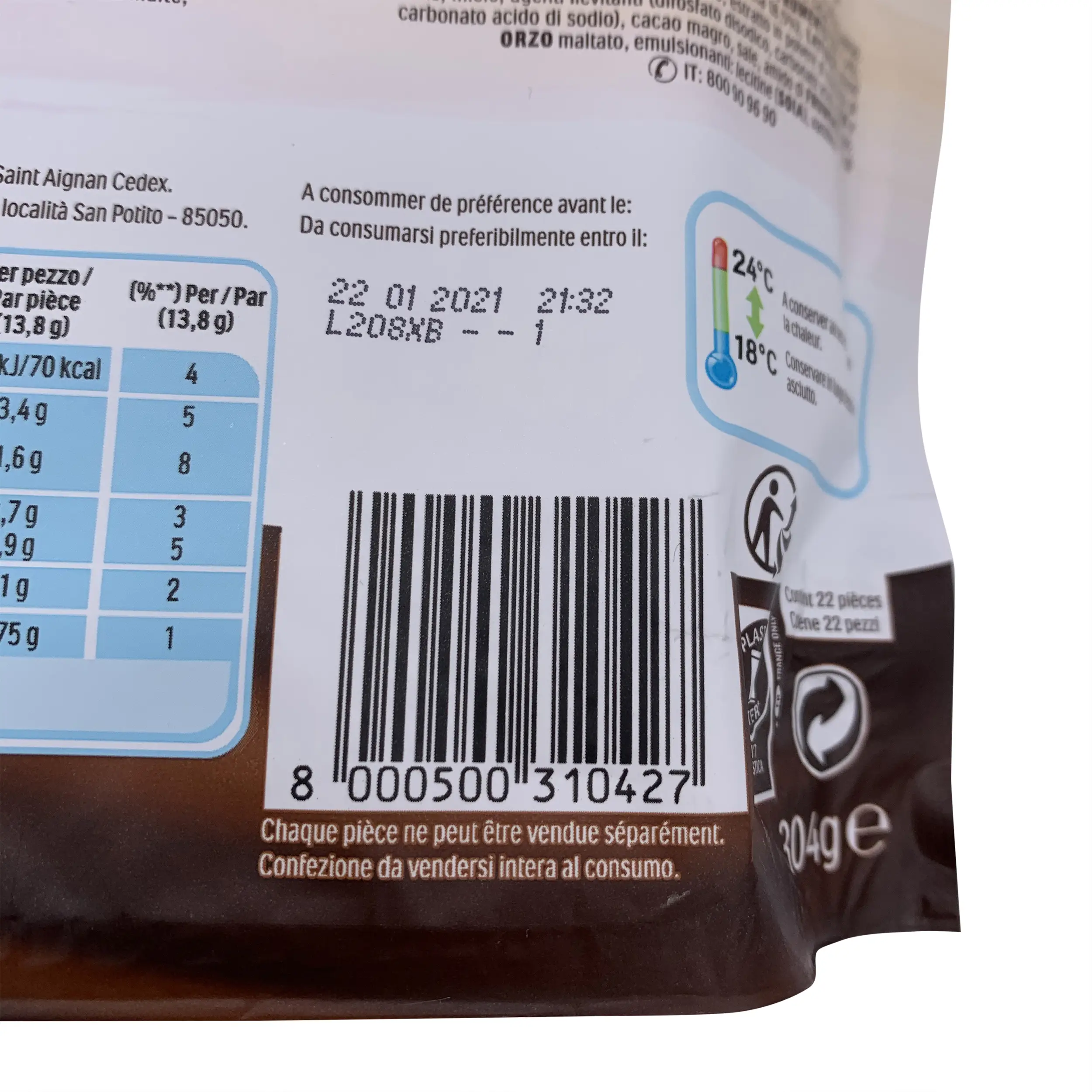 Nutella Biscuits Resealable Bag | Nutella Biscuits Cookies Ferrero | Ferrero Nutella biscuits | Nutella Biscuits Italian | 10.72 Ounce Total Weight - Image 4