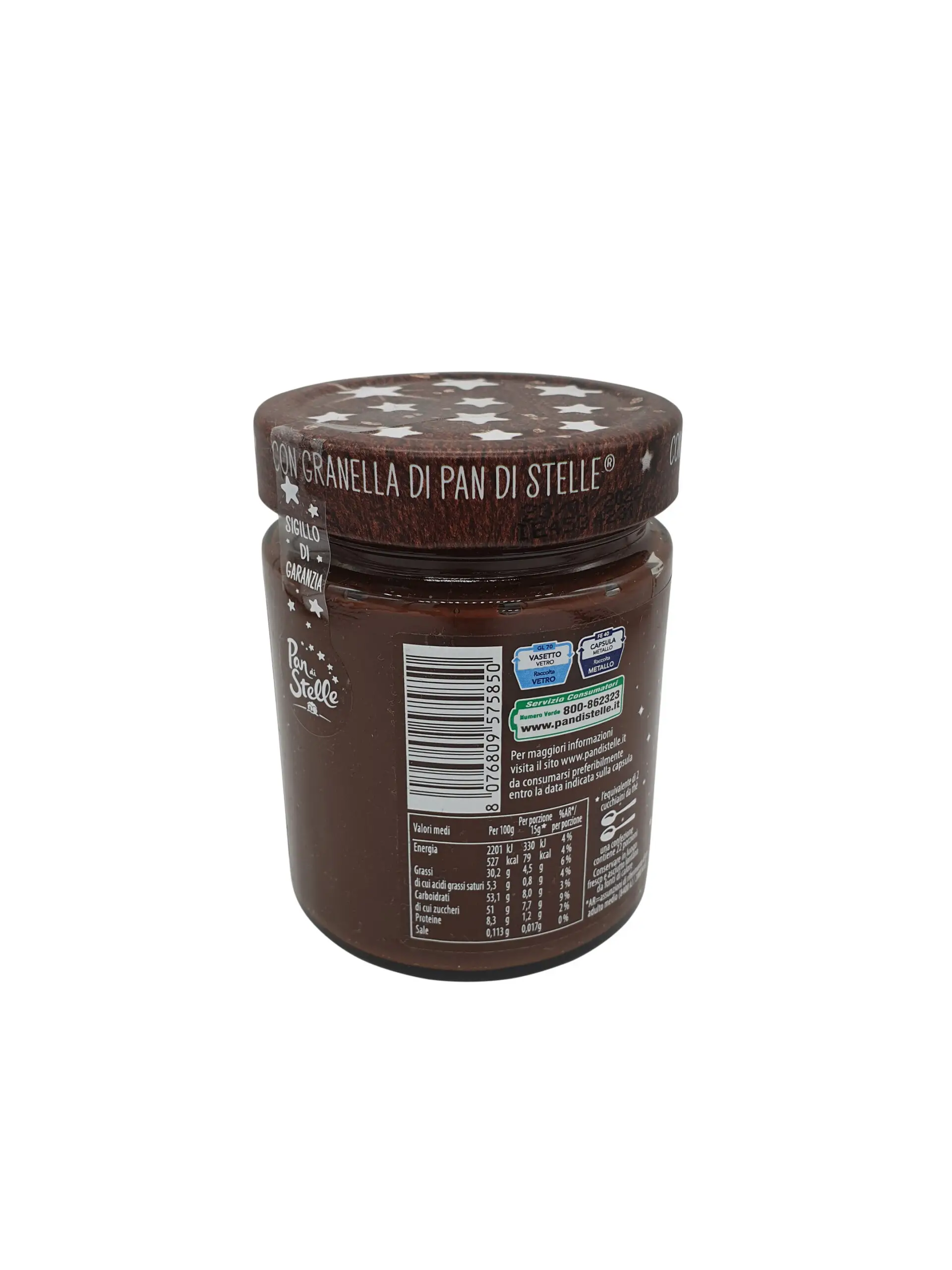Pan Di Stelle Cream | Pan Di Stelle | Pan Di Stelle Cream | Hazelnut Paste | 11.64 Ounce Total Weight - Image 2