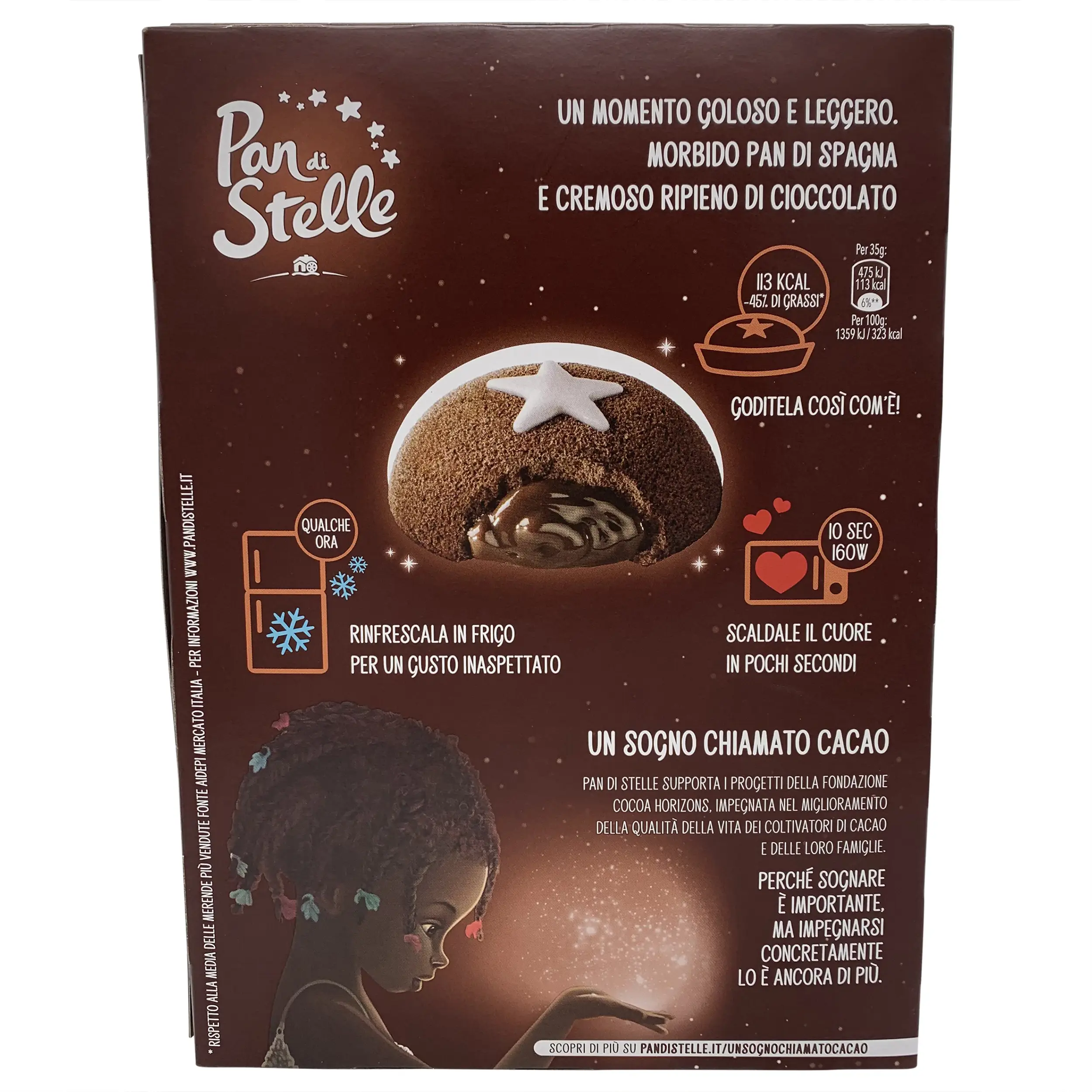 Pan Di Stelle Mulino Bianco | Pan Di Stelle Mooncake | Pan di Stelle Moon Cake Mulino Bianco 6 pieces | Mooncake | 7.4 Ounce Total Weight - Image 2