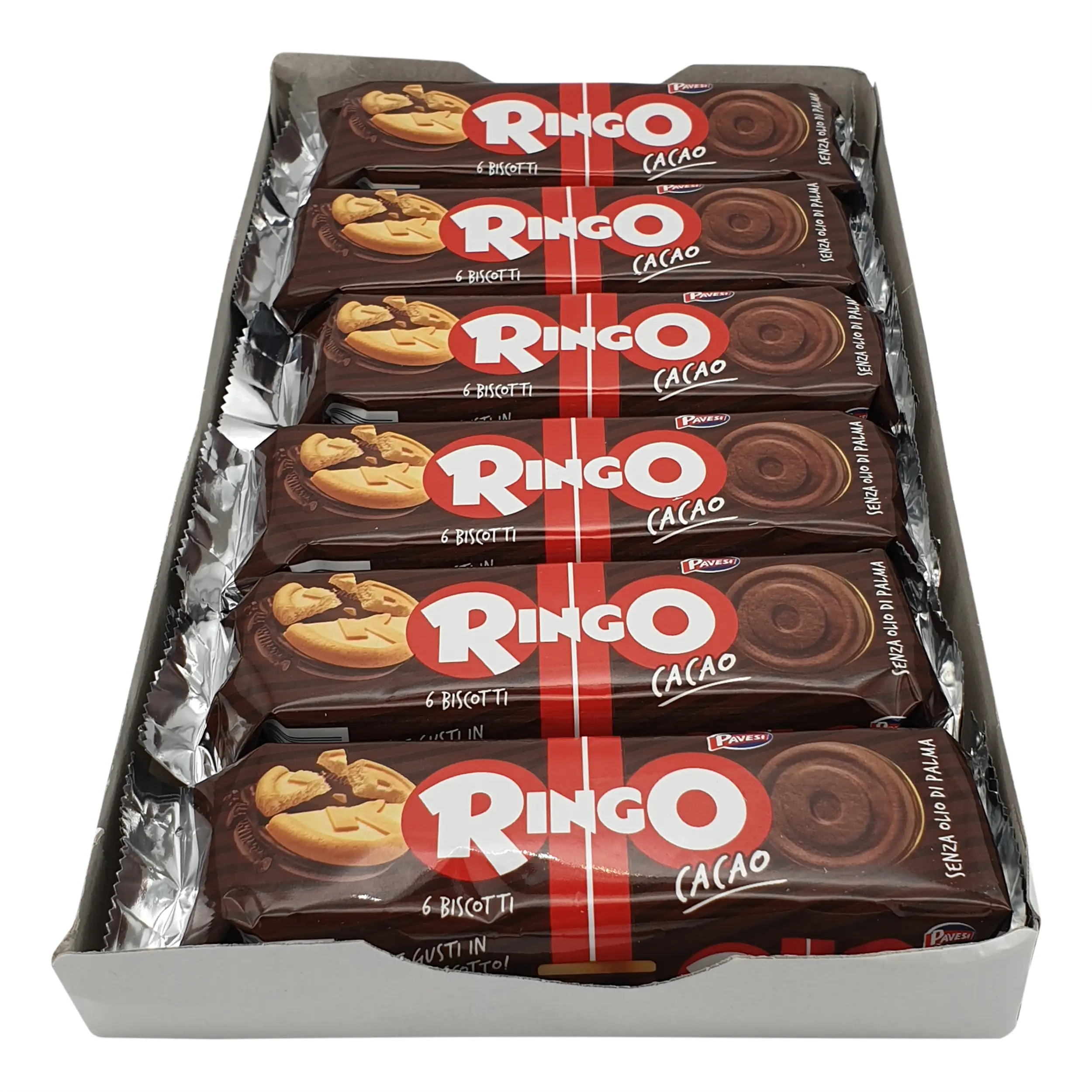 Pavesi | Italian Cookies | Pavesi, Ringo cacao 6x55g | Ringo Cookies | 11.64 Ounce Total Weight - Image 4