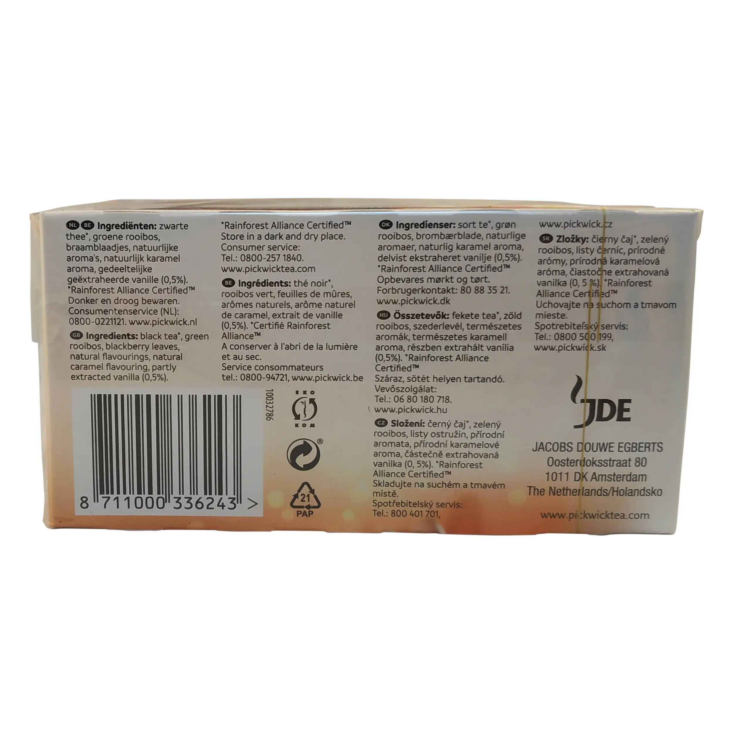 Pickwick Tea Bags | Caramel Vanilla Tea | 20 Pieces of Caramel Vanilla Tea | Winter Spice Tea | 1.05 Ounce Total Weight - Image 6